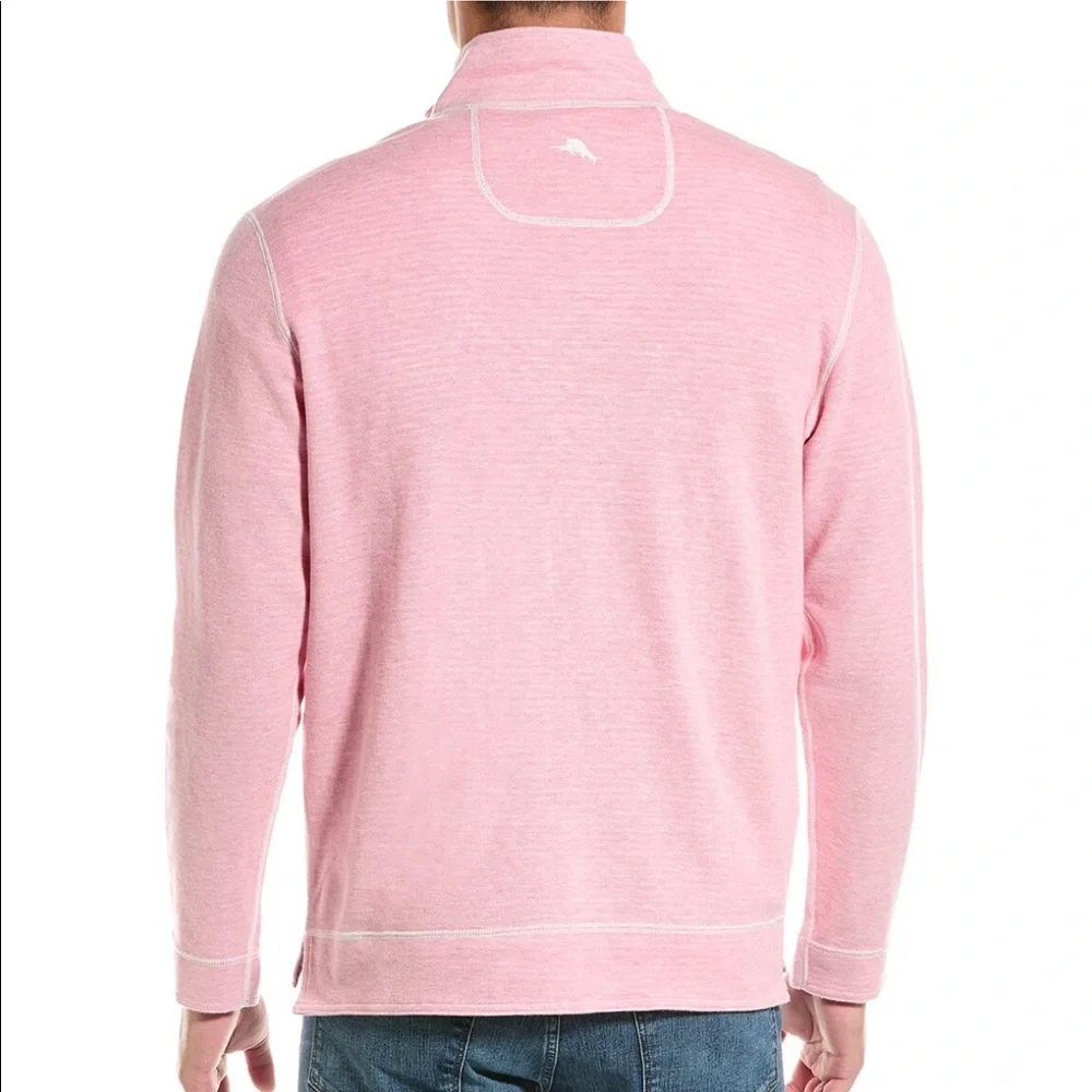 Tommy Bahama Costa Flora Reversible Half Zip - Picture 2 of 7